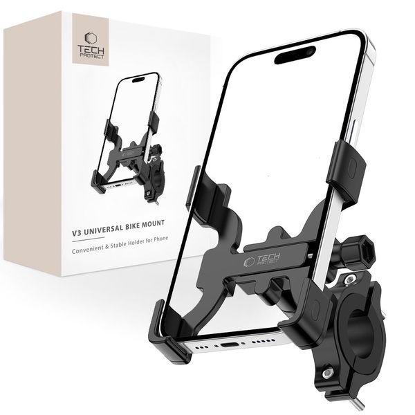 TECH-PROTECT V3 UNIVERSAL BIKE MOUNT BLACK zdjęcie 1