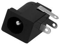 Gniazdo DC 2,1/5,5 plastik montażowe