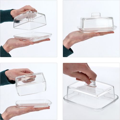 KADAX 2x Maselniczka Maselnica Z Pokrywką Szklana na Arena.pl