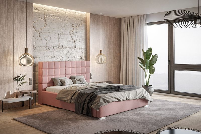 Łóżko tapicerowane 180x200 Royal 6 pojemnik stelaż zdjęcie 9