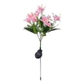 Lampa Solarna Ogrodowa Wbijana Kwiat Lilii Lilia Ozdoba Kwiaty Solarne Led