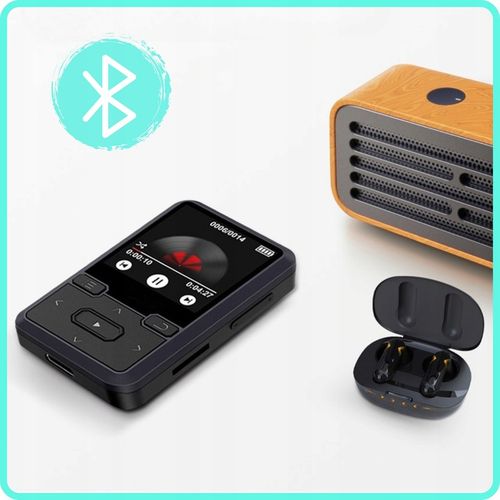 Odtwarzacz MP3 Bluetooth Przenośny 32GB HiFi Radio fm Krokomierz na Arena.pl