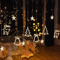 kurtyna świetlna lampki 138 led biały ciepły