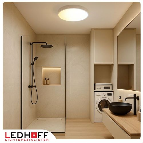 Lampa sufitowa Plafon LED 50cm OKRĄGŁY panel 3 barwy do łazienki na Arena.pl