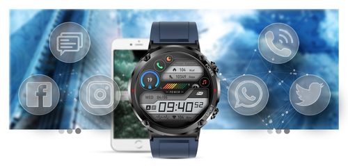 Smartwatch Gravity GT21-5 + Granatowy Pasek Silikonowy na Arena.pl