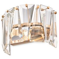 Kinkiet glamour Puntes MOD043WL-01G kryształowy przeźroczysty