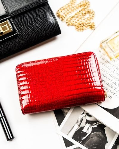 Portfel damski Peterson na zatrzask elegancki pojemny suwak na prezent na Arena.pl