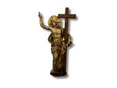 Rzeźba Jezus Zmartwychwstały Figura Drewniana Chrystus drewno Figurka 50cm