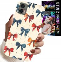 ETUI DO MOTOROLA EDGE 30 NEO - KOLOROWE WSTĄŻKI WSTĄŻKA MODNE WZORY