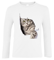 Bluzka tshirt z długim rękawem Kot