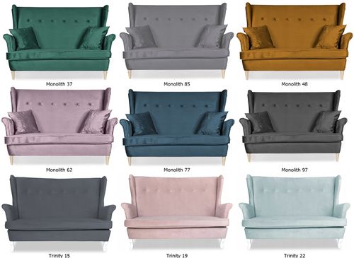 Zestaw wypoczynkowy mebli uszak ARI sofa fotele skandynawskie Family Meble na Arena.pl