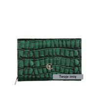Mały skórzany Portfel Damski z grawerem croco Canaletto PD1225s292 RFIDPS