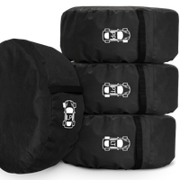 POKROWCE NA KOŁA OPONY 13-16 CALI ZESTAW 4SZT ETUI NA FELGI Z OZNACZENIAMI