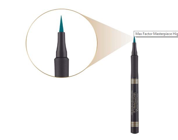 Max Factor - Eyeliner Masterpie High Prec Liq 40 Turquoise Turkusowy zdjęcie 3