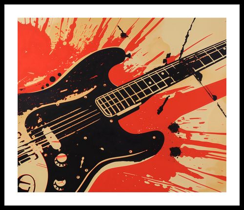 Plakat 60x50cm Gitara Elektryczna na Arena.pl