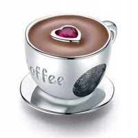 Zawieszka SREBRO 925 Charms Filiżanka Kawy Kawa