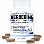 BERBERYNA 2000 MG 60 KAPSUŁEK DER 4:1 WSPARCIE GLUKOZY CUKRZYCA METABOLIZM