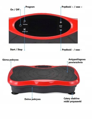 PLATFORMA WIBRUJACA WIBRACYJNA VIBROMAX SLIM FIT na Arena.pl