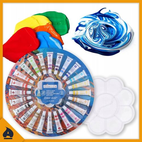 Zestaw Do Malowania Malarski Artystyczny Sztaluga Farby Płótna Dla Dzieci na Arena.pl