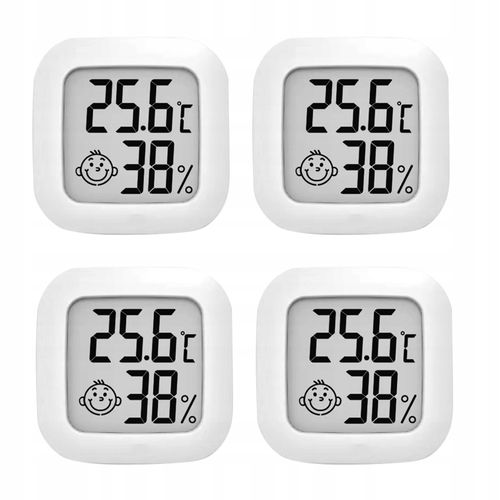 4x TERMOMETR POKOJOWY CYFROWY HIGROMETR ELEKTRONICZNY WILGOTNOŚĆ POWIETRZA na Arena.pl