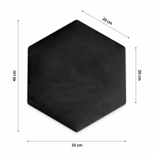 PANELE TAPICEROWANE PLASTER MIODU Heksagon CZARNY 35cm x 40cm na Arena.pl