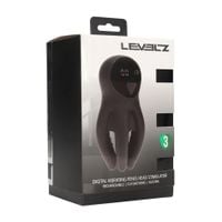 Digital Vibrating Silicone Penis Head Stimulator With Tentacles - Black