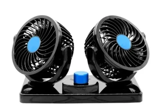MOCNY WIATRAK WENTYLATOR SAMOCHODOWY PODWÓJNY 12V na Arena.pl