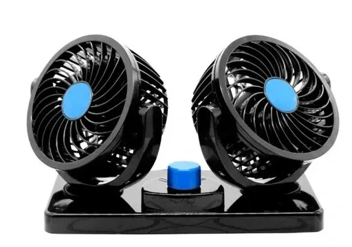 MOCNY WIATRAK WENTYLATOR SAMOCHODOWY PODWÓJNY 12V zdjęcie 9