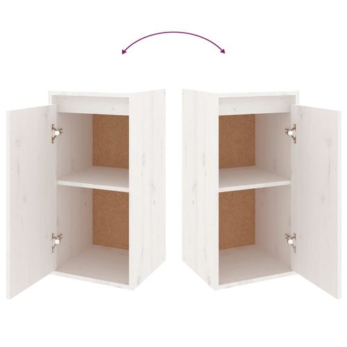 Szafki pod TV, 5 szt., białe, lite drewno sosnowe na Arena.pl