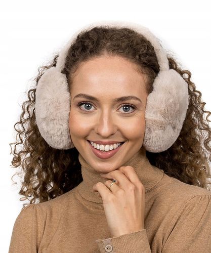 Jasnobeżowe Nauszniki na uszy Zimowe Klasyczne Słuchawki na zimę Ciepłe na Arena.pl