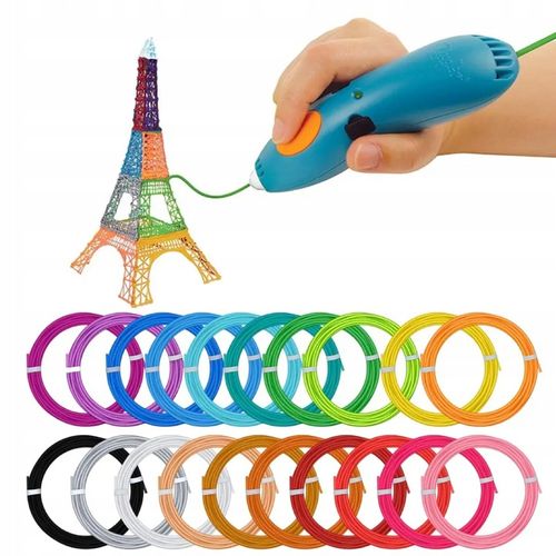 Filamenty Niskotemperaturowe Wkłady PCL do Długopisu 3D 20szt. 100m 20 x 5m na Arena.pl