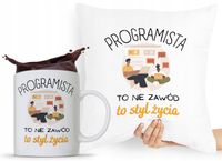 Zestaw Poduszka Kubek Dla Technika Informatyka Z Nadrukiem Ze Zdjęciem