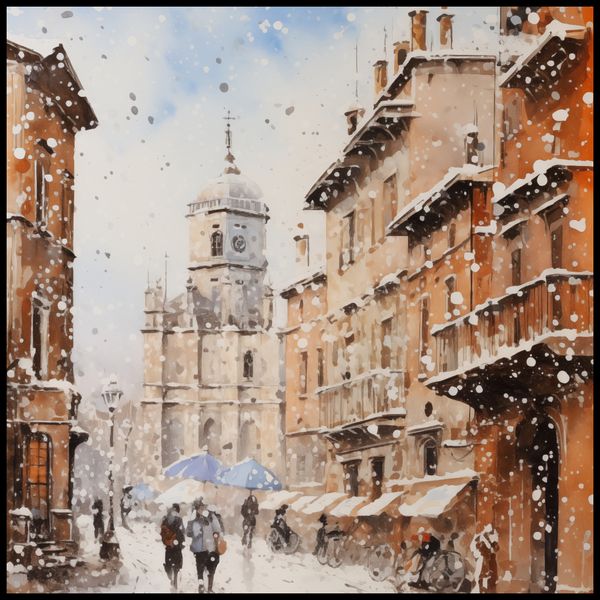 Plakat 90x90cm Urok Starych Miast zdjęcie 2