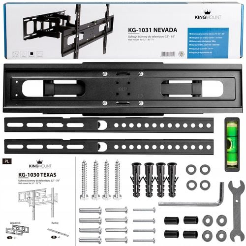 MOCNY UCHWYT do TELEWIZORA LCD LED WIESZAK TV ŚCIENNY OBROTOWY 32-85 na Arena.pl