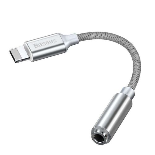 Adapter audio Baseus L3.5 Lightning do mini jack 3,5mm, DAC (biały) na Arena.pl