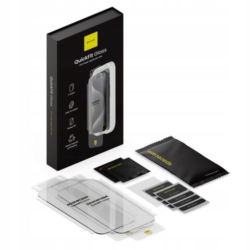 SZKŁO HARTOWANE DO IPHONE 16 PRO MAX Z APLIKATOREM QUICKFIT - 2 SZTUKI na Arena.pl