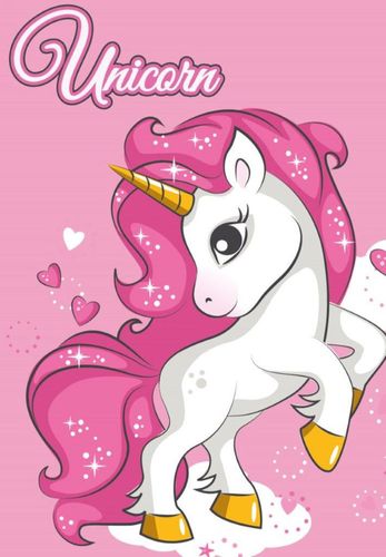 Koc Polarowy 100X140 Dziecięcy Rainbow Unicorn 019 na Arena.pl