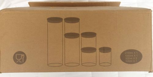 Słoiki Z Bambusowymi Pokrywkami 2,1 1 0,5 0,3 L 6S na Arena.pl