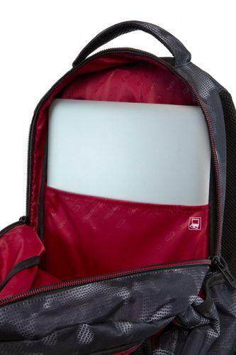 Plecak CoolPack BASIC PLUS czarny  z czerwonymi dodatakmi, MISTY RED (B03006) na Arena.pl
