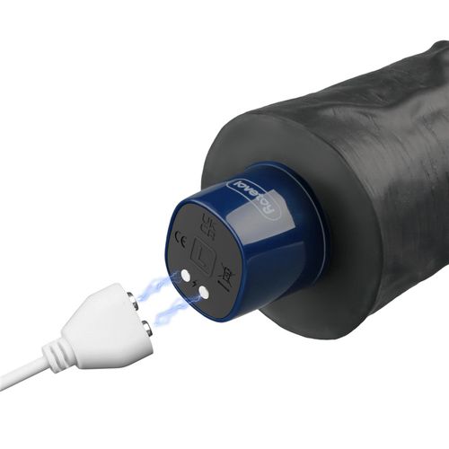 9.5" real softee rechargeable tpe vibrating dildo(black na Arena.pl