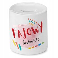 Skarbonka Dla Archiwisty Na Urodziny Na Prezent Z Nadrukiem Ze Zdjęciem