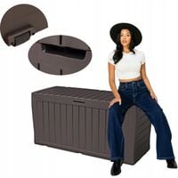 Skrzynia ogrodowa siedzisko MARVEL PLUS udźwig 220kg Pojemny schowek 270L