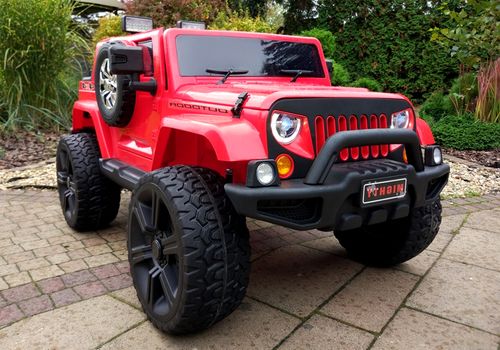 AUTO NA AKUMULATOR JEEP 4x4 Czerwony na Arena.pl
