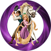 Opłatek na tort Roszpunka Księżniczka Postać