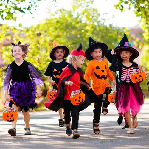 Yisscen Zestaw 6 torebek na Słodycze na Halloween ze Wzorem Dyni na Arena.pl