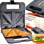 TOSTER OPIEKACZ DO KANAPEK TOSTÓW 1000W CZARNY SANDWICH 2024
