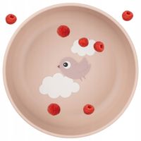 Miska Plastikowa Dla Dziecka Różowa Ptaszek Dla Dziewczynki