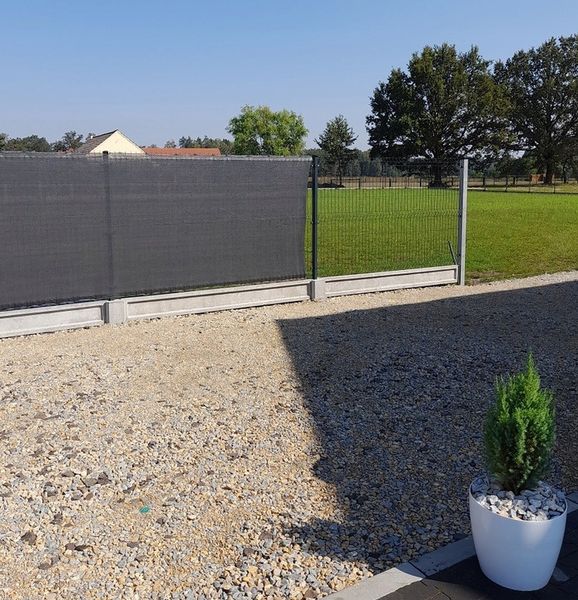 SIATKA CIENIUJĄCA 90% Na płot 1,5x25m grafit UV zdjęcie 3