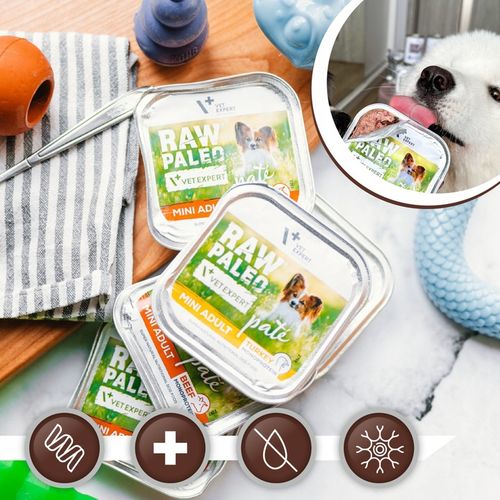Mokra karma dla psów dorosłych małych ras indyk Raw Paleo Pate 12 x 150g na Arena.pl