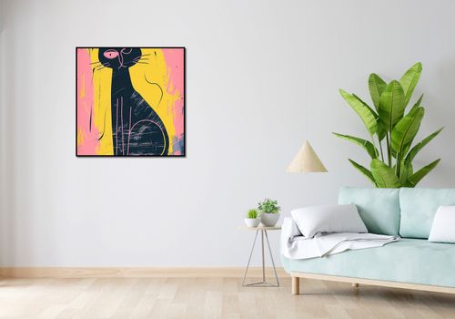 Plakat 80x80cm Kontrastowa Kotka na Arena.pl